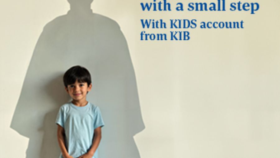 KIB: حساب الأطفال بِحُلّة جديدة تحت شعار" كبِّر حلمهم بخطوة صغيرة"