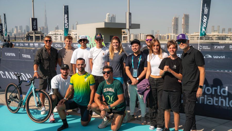 ترايثلون دبي T100 على الموعد مع تحدي المحترفين 