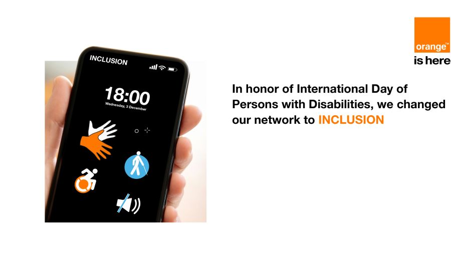 Orange Jordan Celebrates the International Day of Persons with Disabilities by Changing Its Network Name to “Inclusion”