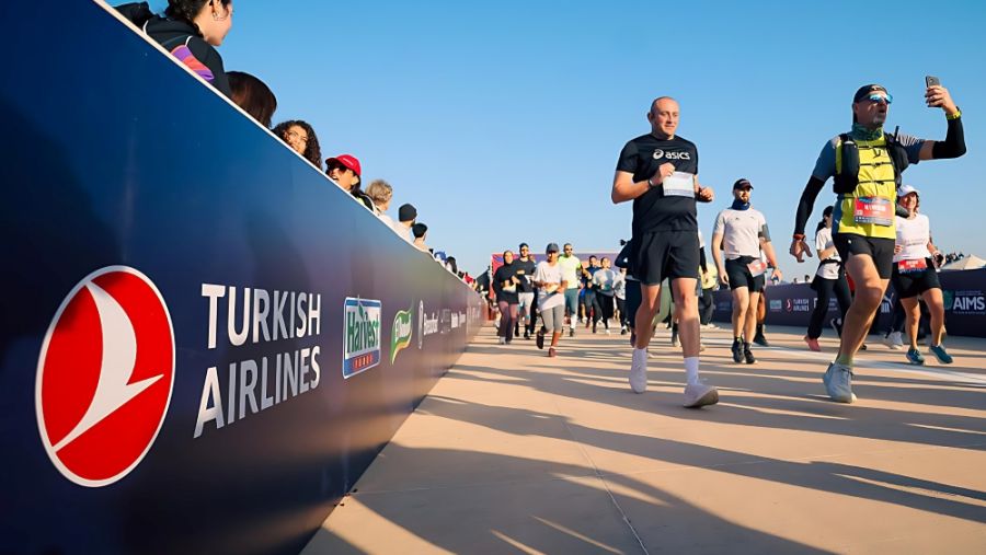الخطوط الجوية التركية تشارك في ماراثون مراكز بالأهرامات، الحدث الرياضي الأبرز في مصر