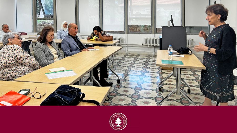 اختتام ورشة الكتابة الإبداعية لكبار السن في الجامعة الأميركية في بيروت بإشراف الروائية هدى بركات