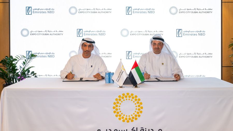 مدينة إكسبو دبي تشهد تعاوناً مع بنك الإمارات دبي الوطني لدعم نمو منظومة الأعمال