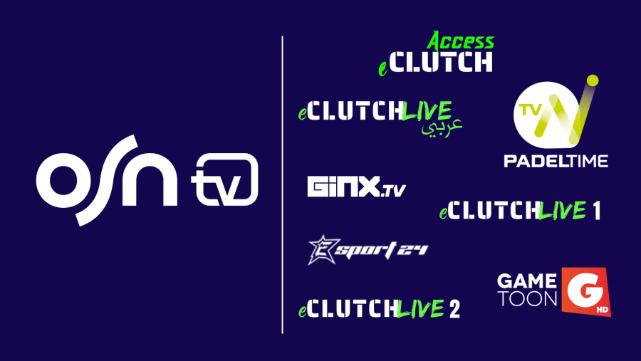OSN تعلن شراكة استراتيجية مع eCLUTCH لإطلاق قنوات الرياضات الإلكترونية على OSNtv في منطقة الشرق الأوسط وشمال إفريقيا