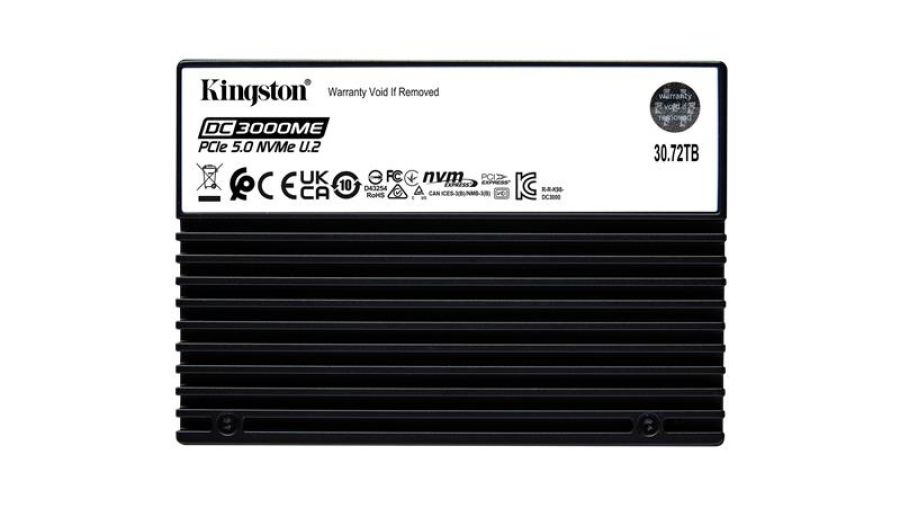 Kingston launches 30.72TB Gen5 U.2 NVMe SSD for Next Generation Data Centers