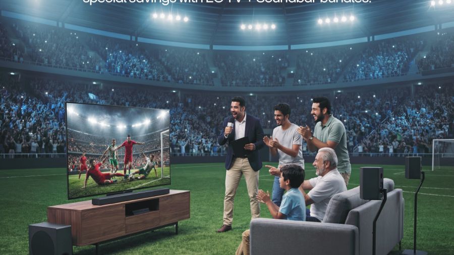 Create Your Own Living Room Arena: Experience Unrivaled Sports Audio With LG’s Advanced Soundbars and Portable Speakers