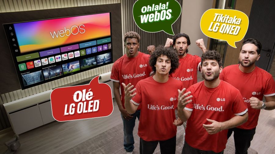 إل جي تُحدث نقلة نوعية في تجربة المشاهدة المنزلية بجميع أنحاء الشرق الأوسط وإفريقيا مع حملة مثالية لموسم كرة القدم يشارك فيها وائل جمعة وحفيظ دراجي 