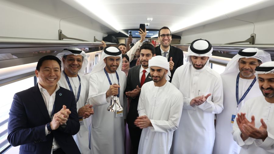 ADX Celebrates Trading of New Derivatives Contract Aboard National Etihad Rail