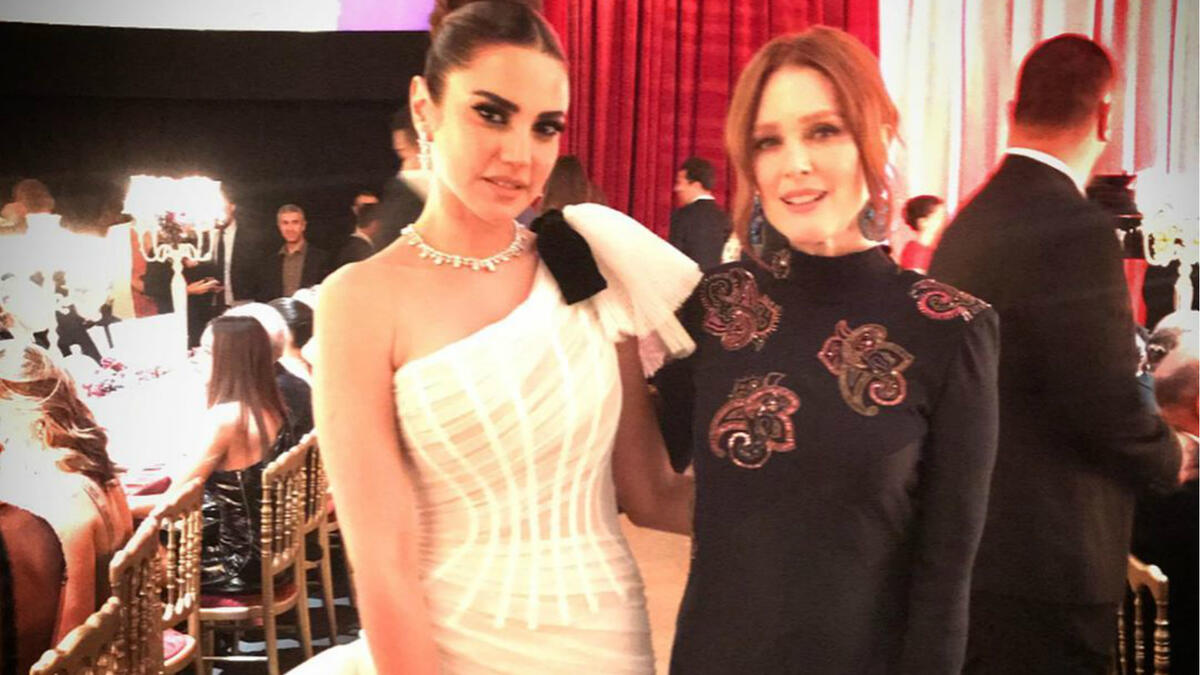 Dorra Zarrouk and Julianne Moore
