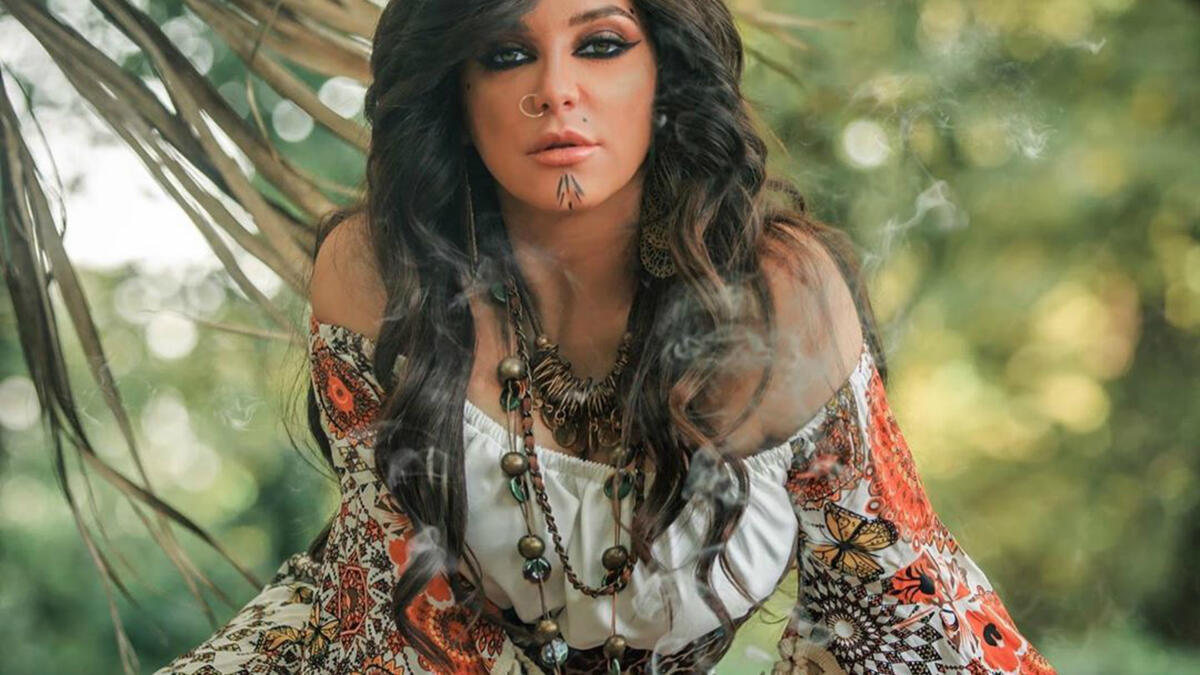 In her latest photos Fawakherji appeared in bright colored clothes and wavy hair Source sulaffawakherji Instagram