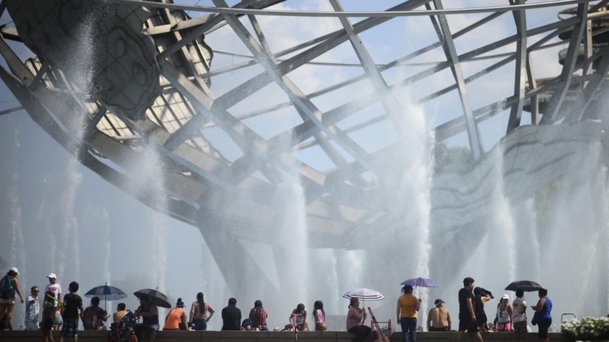 The US is sweating through a weekend of extremely hot weather, with major cities including New York and Washington bracing for temperatures close to or exceeding 100 degrees Fahrenheit (38 degrees Celsius).  Johannes EISELE / AFP