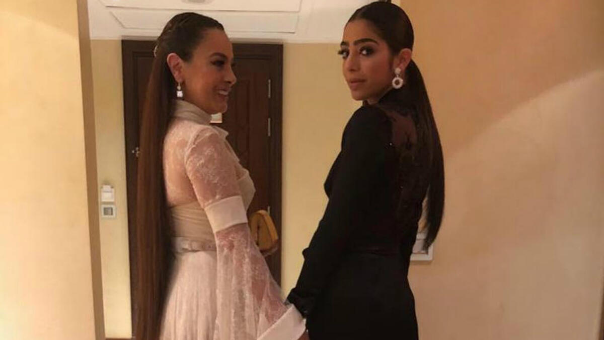 Shreihan announced her marriage to Esaad Youniss ex husband after the birth of her daughter Loloa Source sherihanofficial Instagram