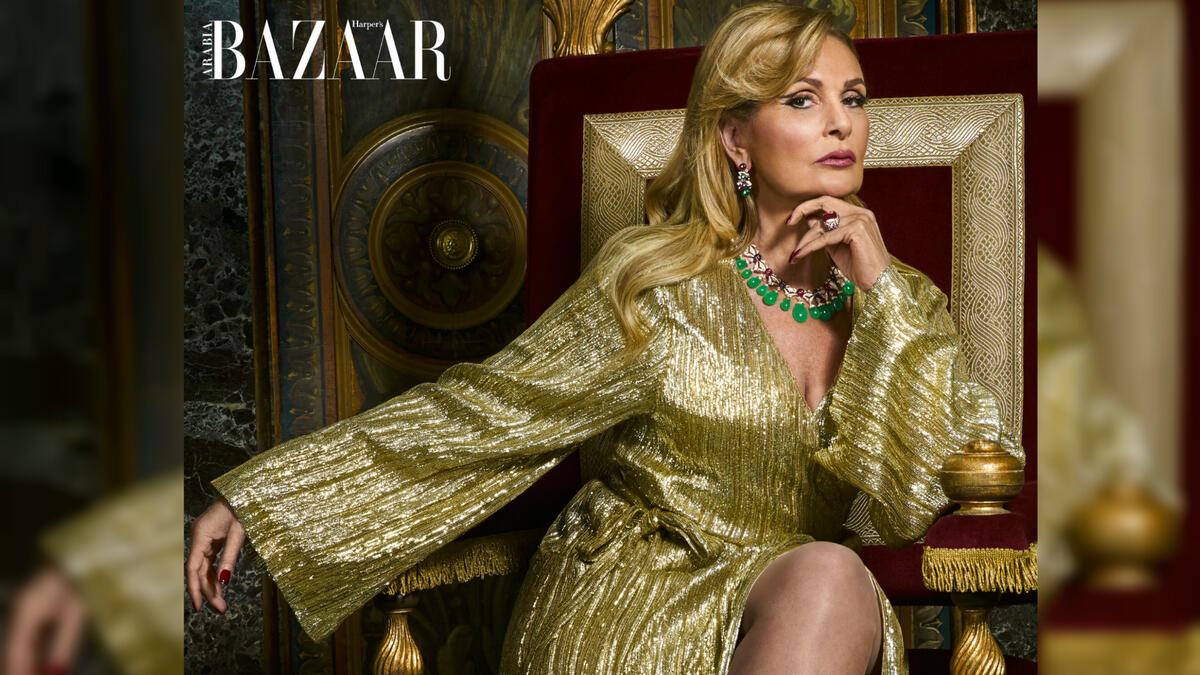 Youssra featured in Harper's Bazaar Arabia September's issue Source harpersbazaararabia.com