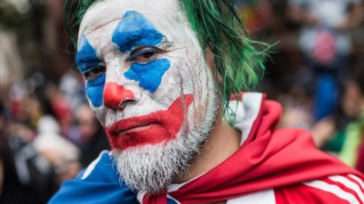 Joker is appearing not just in protests in Lebanon but in Chile too (Twitter)