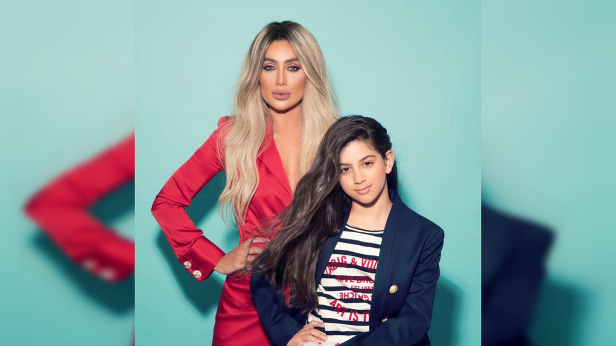 Maya Diab and daughter Kay
