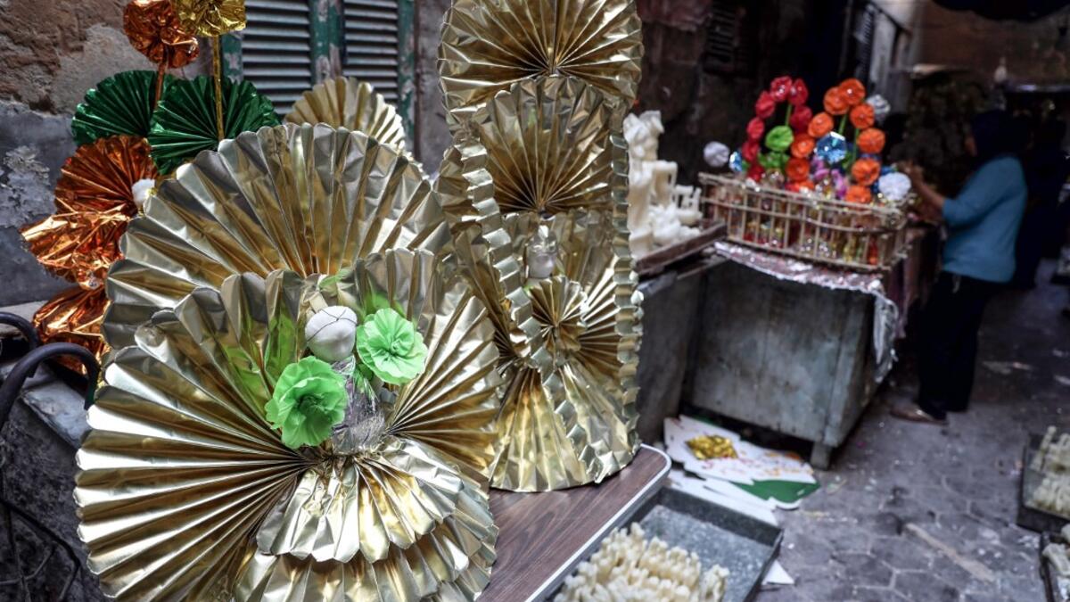 Decorated traditional sugar statuettes are ready to be distributed to vendors in the capital Cairo on November 2, 2019, ahead of celebrations of the Muslim Prophet Mohammed's birthday, known as "Al Mawlid Al Nabawi". Prophet Mohamed was born in Saudi Arabia's arid mountainous city of Mecca, the holiest in Islam, some 1490 years ago. Sunni Muslims in many parts of the world celebrate his birthday on the 12th day of the third month of the Islamic calendar, which will fall this year on November 9th.  Mohamed e