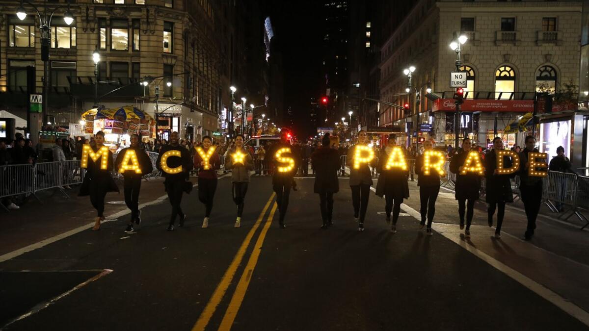 Atmosphere during the 93rd Annual Macy's Thanksgiving Day Parade rehearsals at Macy's Herald Square on November 26, 2019 in New York City. John Lamparski/Getty Images/AFP