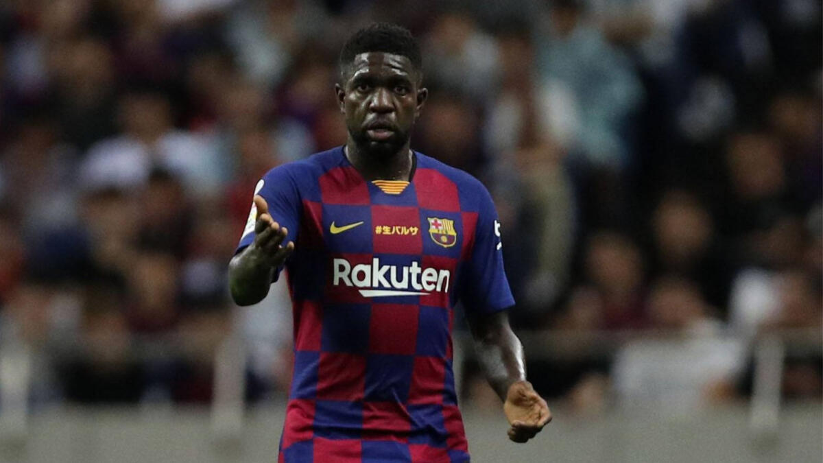 الفرنسي سامويل أومتيتي (برشلونة) وقيمته الحالية 40 مليون يورو بخسارة 30 مليون يورو