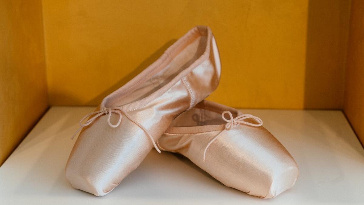 A picture taken at Grishko company shows pointe shoes in the company's Moscow workshop on February 25, 2020. Born in the chaos of the collapse of the Soviet Union, the Grishko family business has emerged among the top makers in the world of dance shoes, notably classic ballet pointe shoes, worn on the world's great stages. Dimitar DILKOFF / AFP