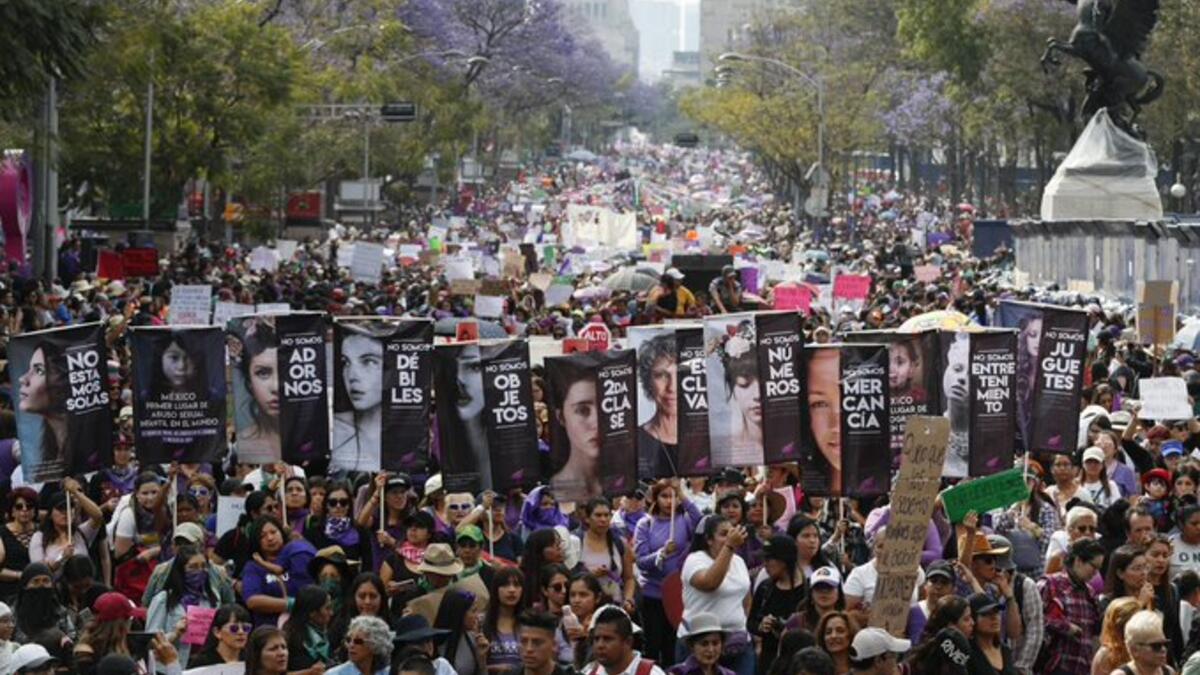 Millions of Mexican women join ‘historical’ femicide strike (Twitter)
