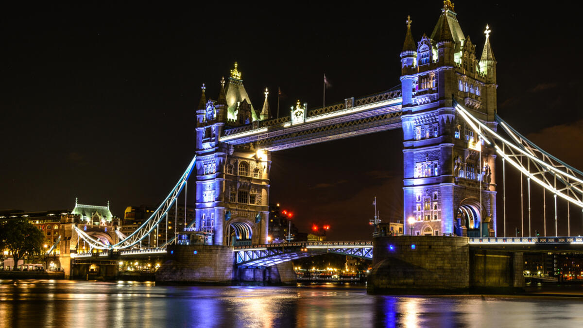 Tower Bridge is a famous icon of London that was built in 1894 on river Thames. Each tower reaches a height of 65 meters. (Shutterstock/ File Photo)