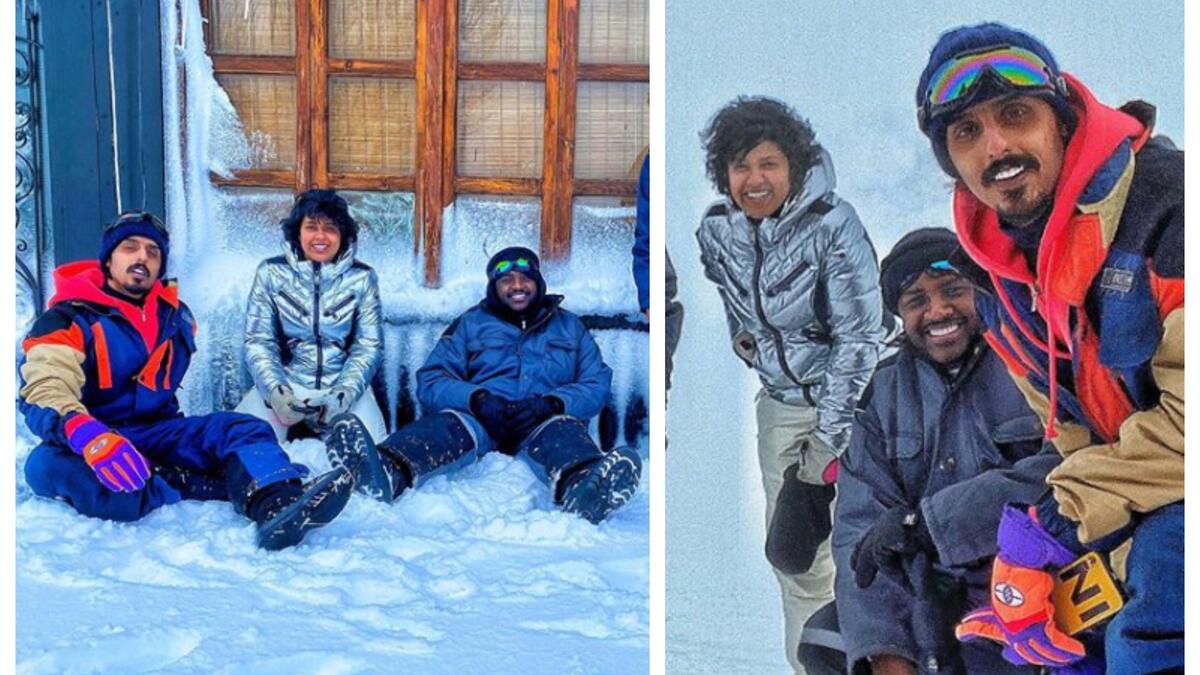 الفنانة الكويتية لولوة الملا وزميلها في مسلسل "دفعة بيروت" يوسف البلوشي عالقين في بيروت أيضًا.