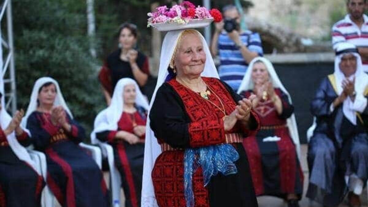 Palestinians every year celebrate the Traditional Costume Day. (Twitter/@OsamaaLubbad)
