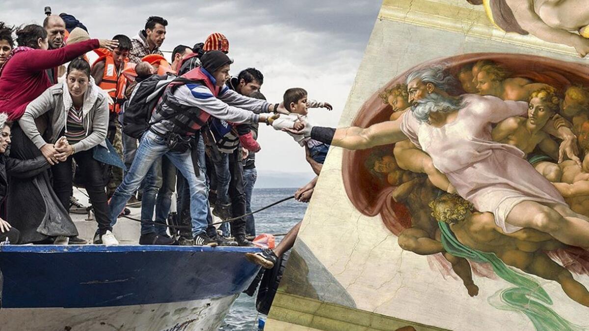 Refugees and Migrants aboard fishing boat drived by smugglers reach the Greek Island coast of Lesbos after crossing the Aegean sea from Turkey on October 11, 2015.  At the end of 2015, in an agreement between the European Union and Turkey, Turkey agreed to prevent migrants from crossing into Europe on the condition of some terms and payment of 3 billion euros. As a result of this obstruction, the migrants forced to chose to reach Europe through the Aegean Seaa by illegals means. (ugurgallen/ Instagram)