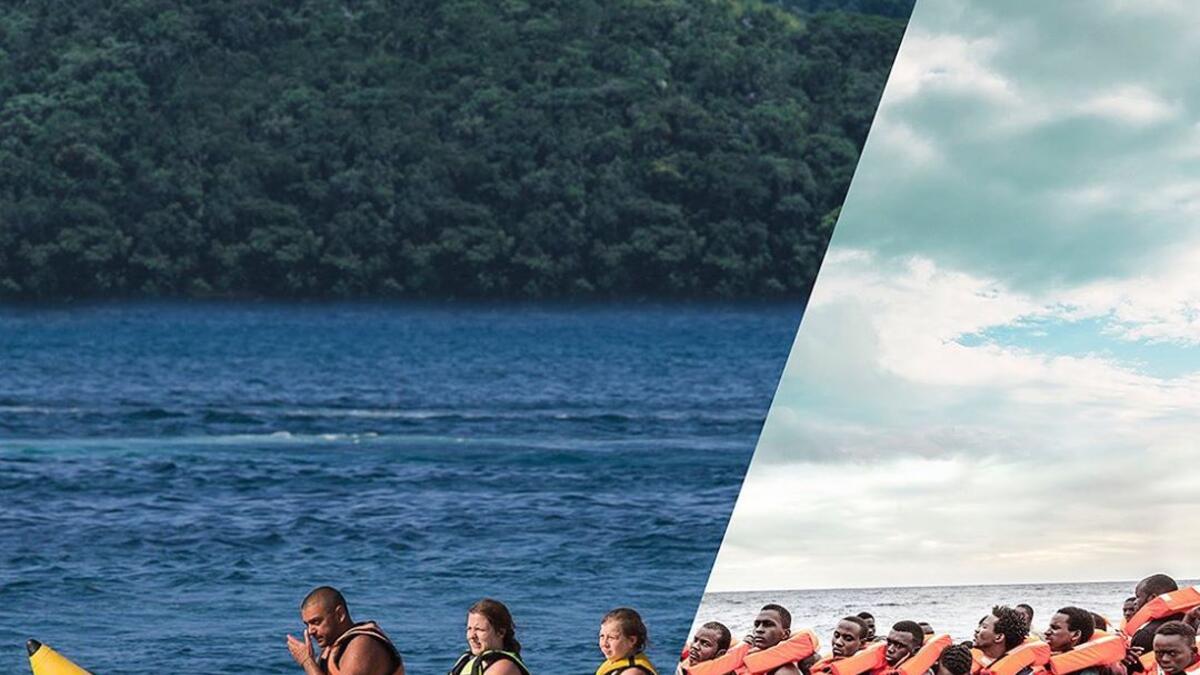 146 people rescued by MOAS (the Migrant Offshore Aid Station) on 24 November 2016 in the Mediterranean Sea. They were disembarked in Pozzallo on the 27th November.  During our history as Homo sapiens, we have become refugees due to economic, natural disasters, wars and political events. One day we can all be or will be refugees. (ugurgallen/ Instagram)