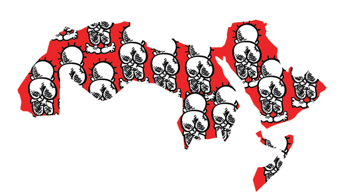 Cartoonists denounce the Abraham Accord signed by UAE and Bahrain with Israel. (Omar Abdallat/ Facebook)