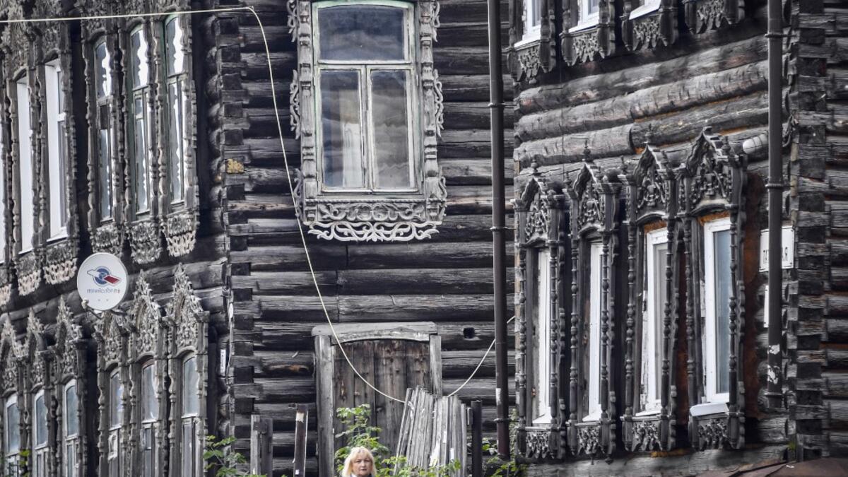 Today Tomsk is the only city in Siberia where the background wooden buildings have been preserved, reflecting the manor structure of the city streets. Unfortunately, many wooden houses are not in very good condition and require restoration. Alexander NEMENOV / AFP