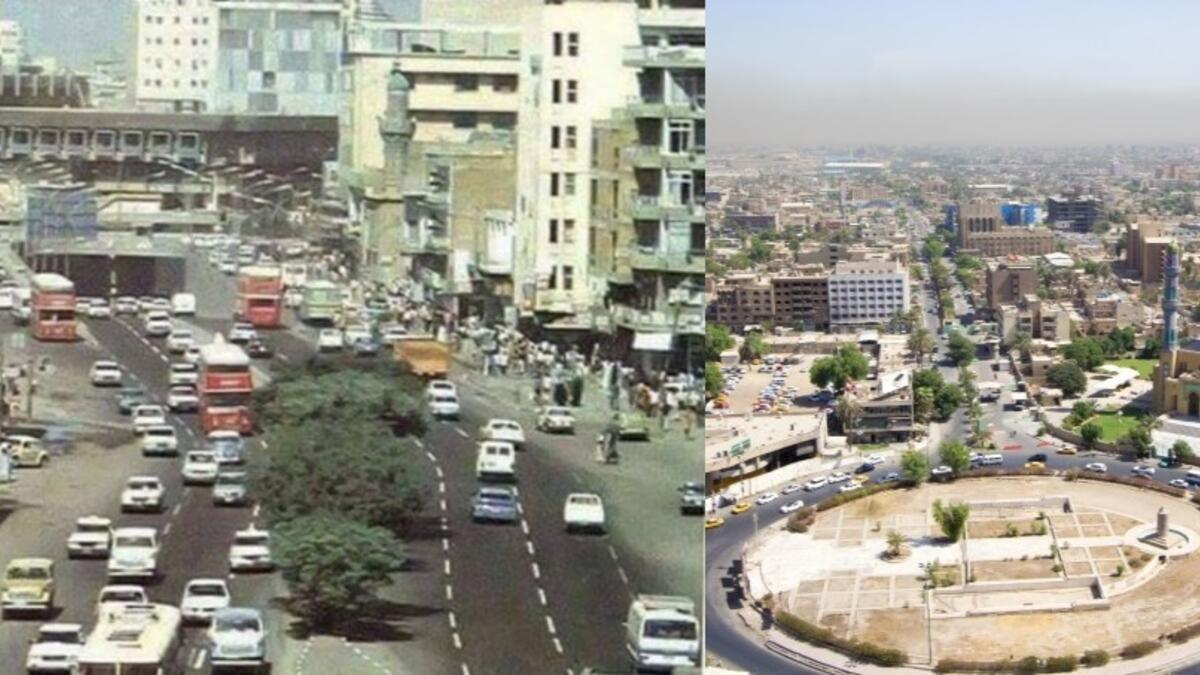 Iraq's Baghdad between past and present. (Twitter)