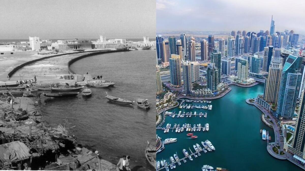 UAE between past and present. (Twitter)