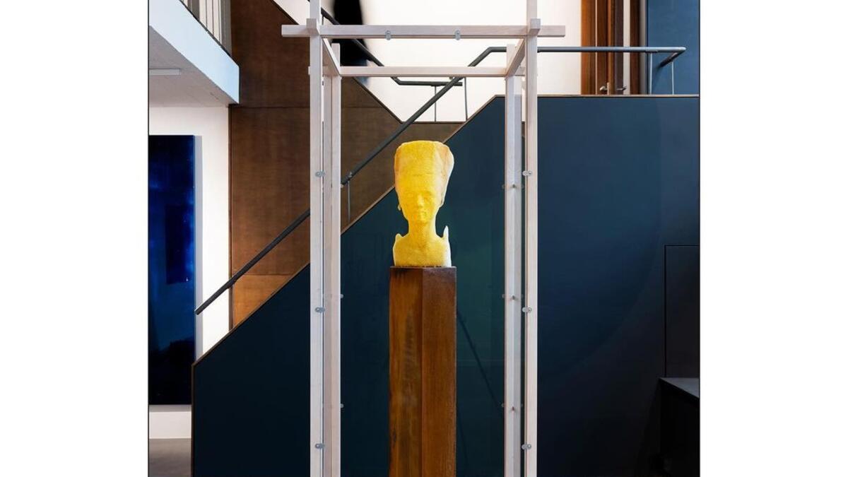 ETERNITY / 2019-20 “made by bees” series Materials: natural beeswax, wood, glass, Cor-ten steel (Instagram)