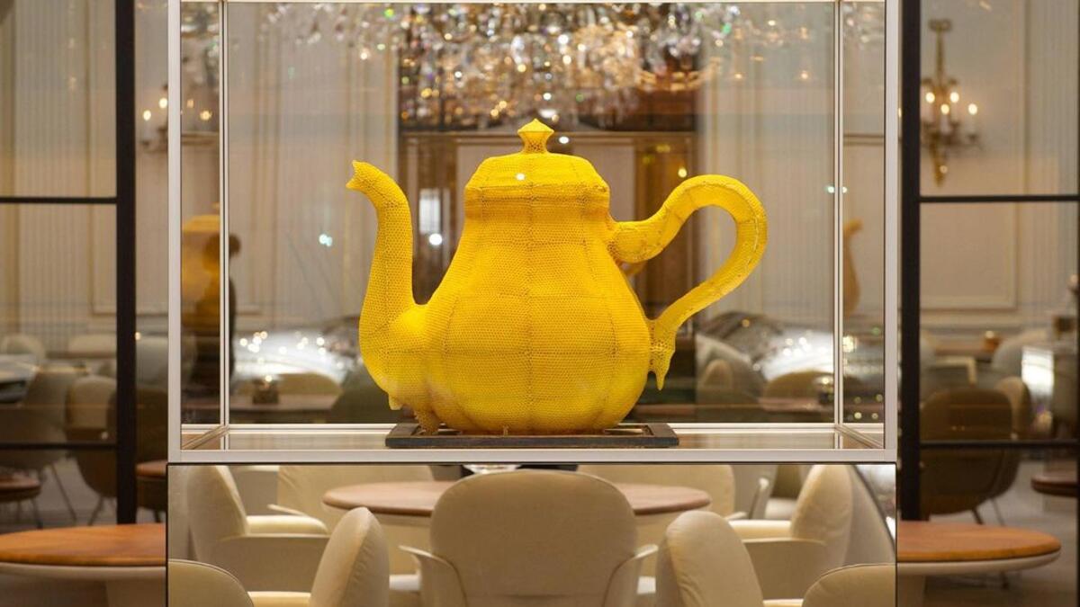 Thousand Years Sculpture completely “Made by bees” (Instagram)