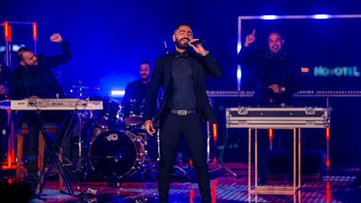Tamer Hosny threw a concert in Egypt