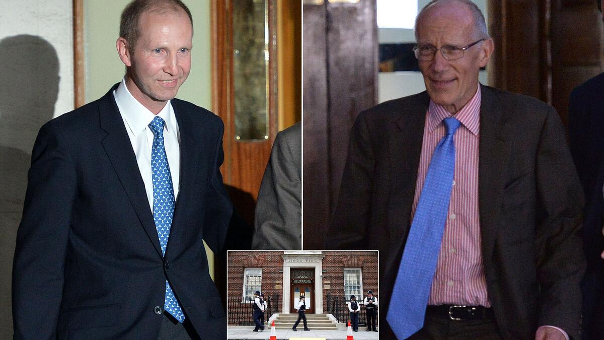 طبيب نسائي ملكي: وفقًا للتقاليد يتم تسليم الطفل بمساعدة طبيب ملكي واحد، وحاليًا يعتبر جراح أمراض النساء الملكي  هو "آلان فارثينج"، في حين أن استشاري التوليد في العائلة المالكة هو "جاي ثورب بيستون"، حيث ساعد كلا المتخصصين الطبيين في ولادة أطفال دوق ودوقة كامبريدج الثلاثة، الأمير لويس والأمير جورج والأميرة شارلوت.