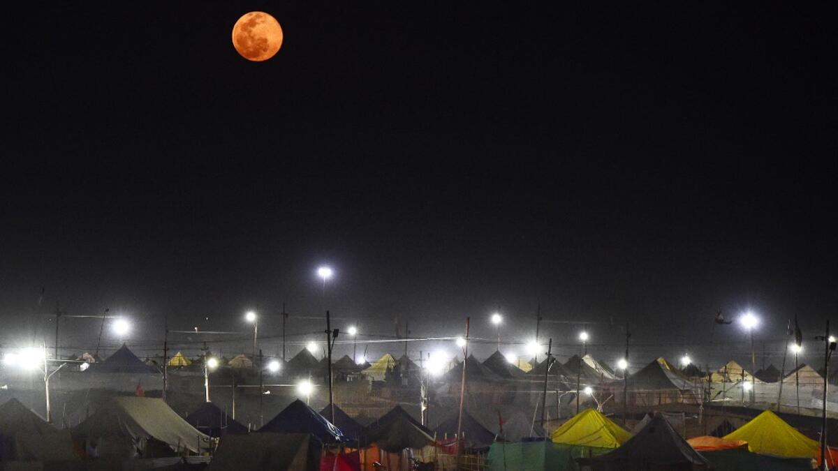 Full Moon in Allahabad, India