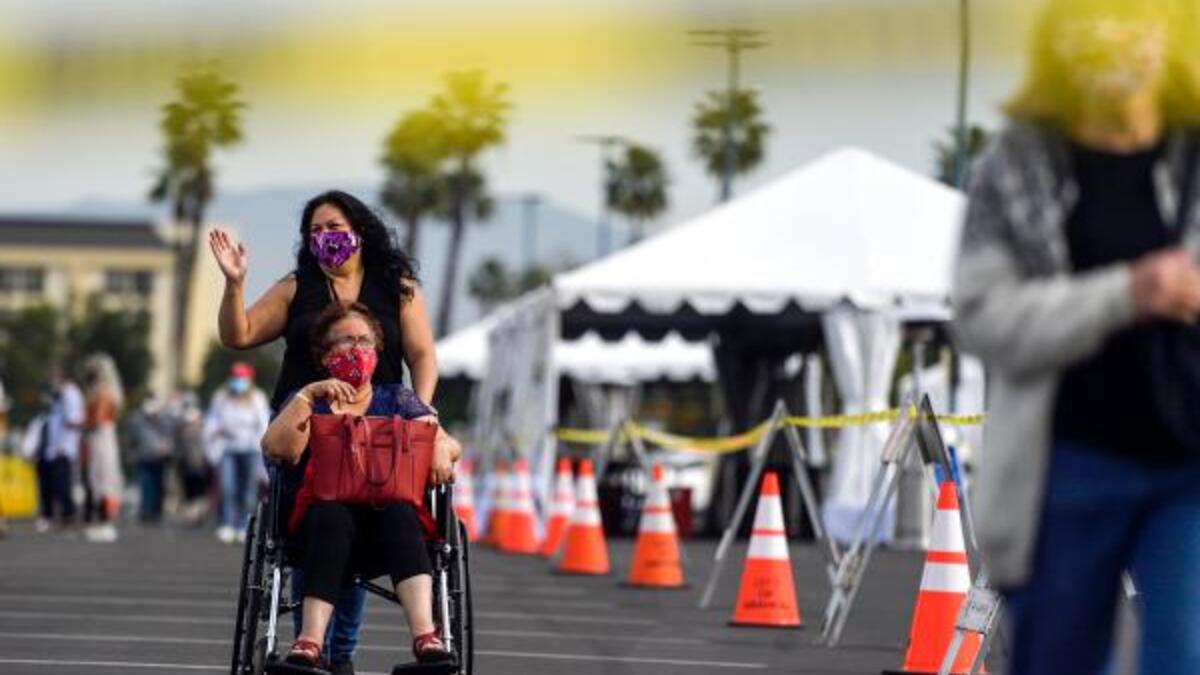 منتزهات ترفيهية: بدلًا من الأفعوانية والألعاب الدوارة، تحولت "ديزني لاند" في لوس أنجلوس، و"سيكس فلاغز ماجيك ماونتن" في فالنسيا الى مراكز لتقديم اللقاح، حيث يتم تطعيم آلاف الأشخاص كل يوم.