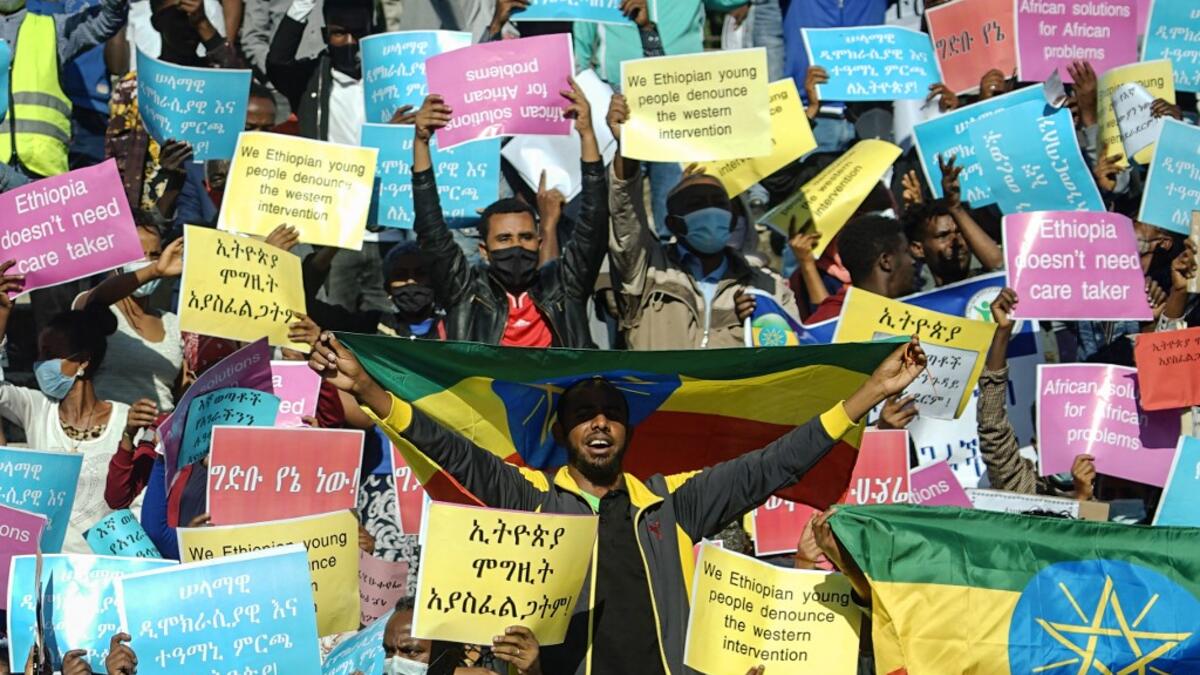 Ethiopians Protests US Restrictions on Economic and Security Assistance