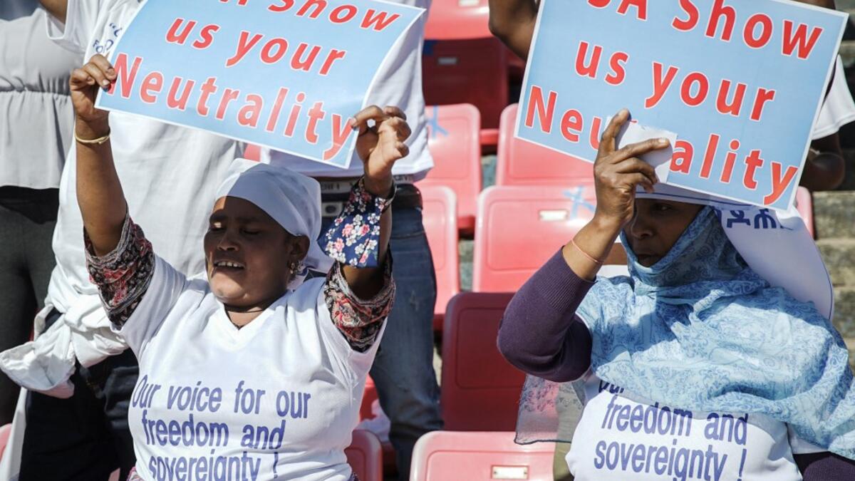 Ethiopians Protests US Restrictions on Economic and Security Assistance