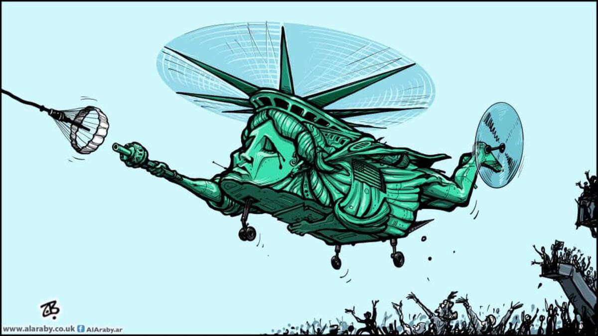 cartoon by Emad Hajjaj