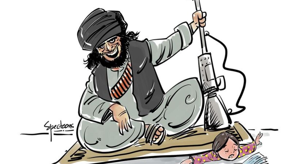 Back to darkness. I can't breathe! Visit our collection for more cartoons about the Taliban take over. Vinod Tripathi