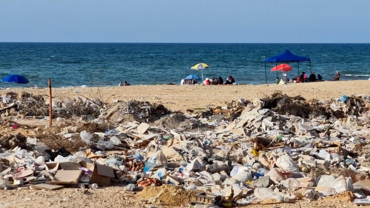 Pollution at Libya beaches
