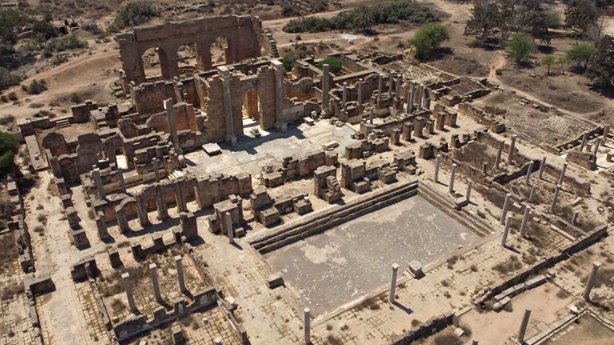 Leptis Magna on the Libyan coast