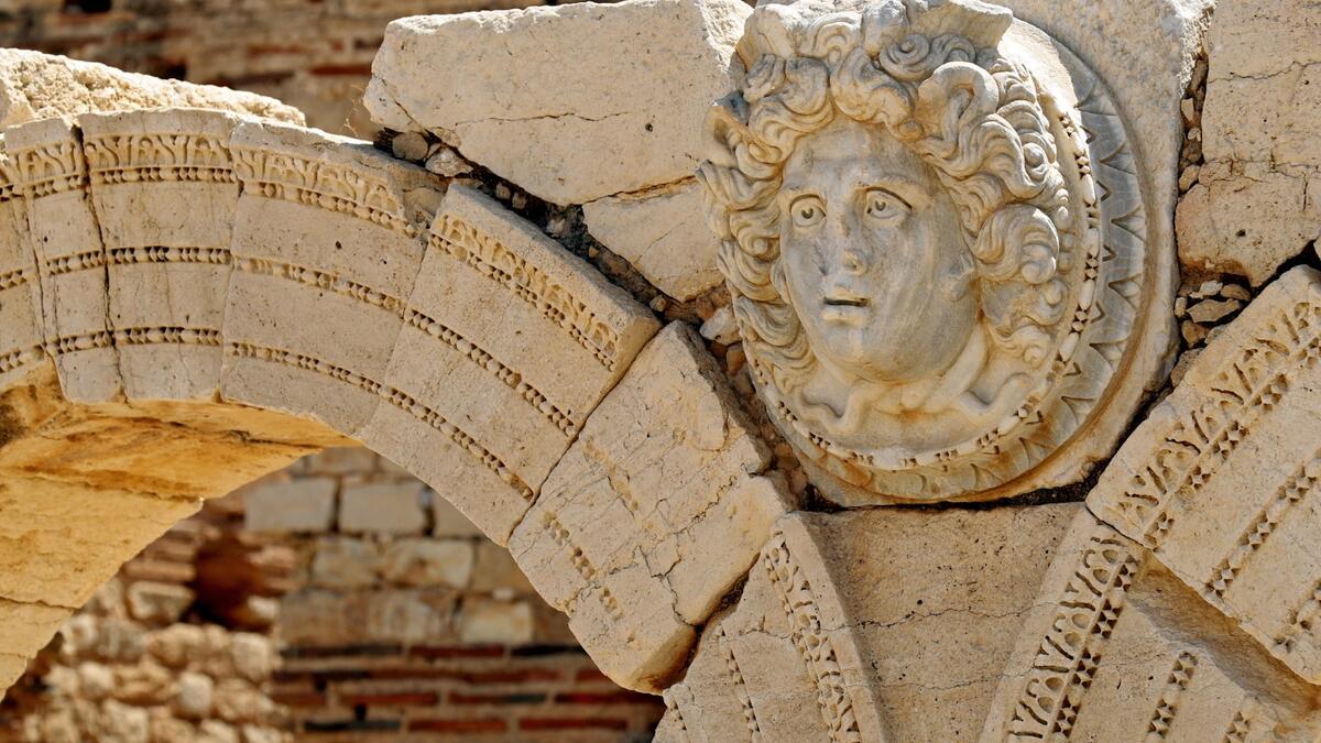 Leptis Magna on the Libyan coast