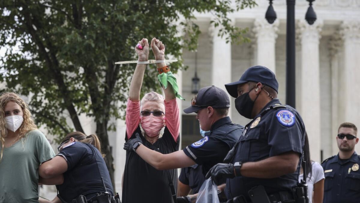 Pro-choice and Anti-abortion Activists Protest in the US