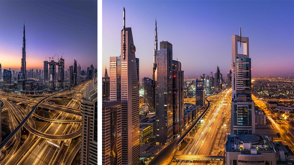 فور بوينتس شيراتون وشانغريلا - دبي: يحتاج كل مصور إلى معرفة المكان الذي يتوجه إليه للحصول على لقطة مثالية لدبي، وعلى Level 43 Sky Lounge في فندق Four Points by Sheraton وسطح مسبح فندق Shangri-la ستحصل على زوايا تصوير رائعة لبرج خليفة والمباني   المحيطة به وشارع الشيخ زايد.