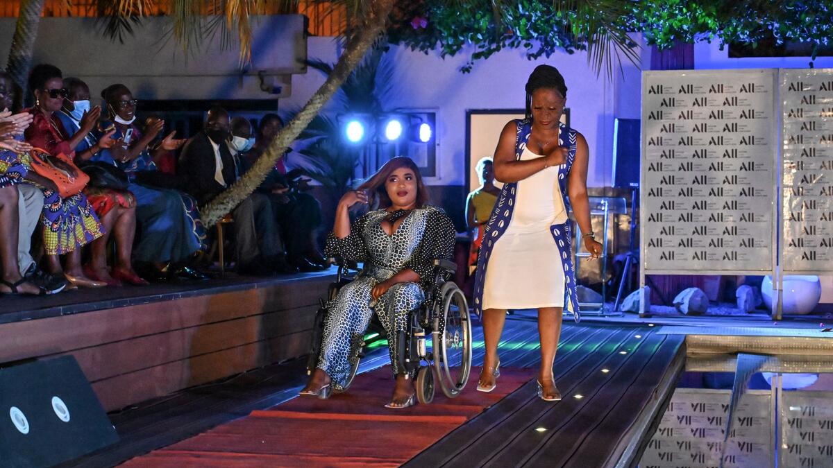 Disabled models breaking taboos on Ivory Coast catwalk
