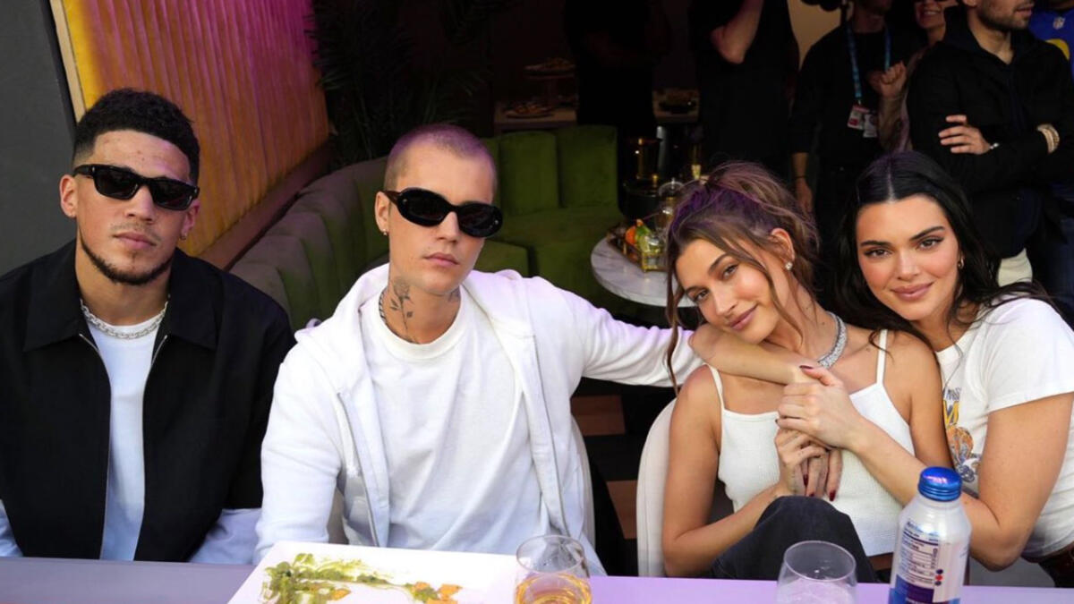 Justin and Hailey Bieber Joined Kendall Jenner and Devin Booker for a Super Bowl Double Date