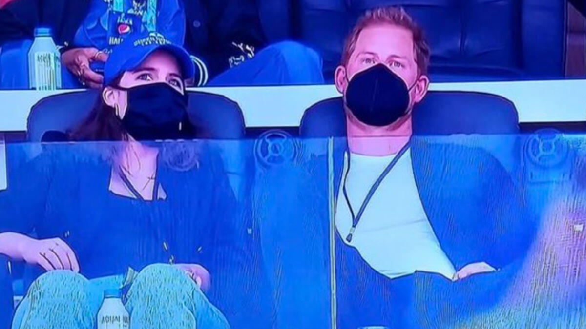 Prince Harry attends the annual event with royal cousin Princess Eugenie